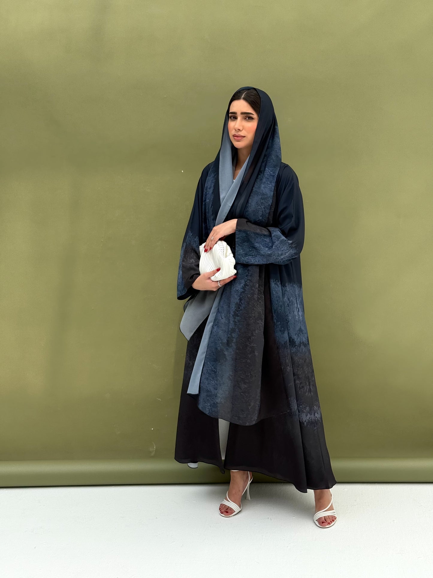 A printed fabric Abaya