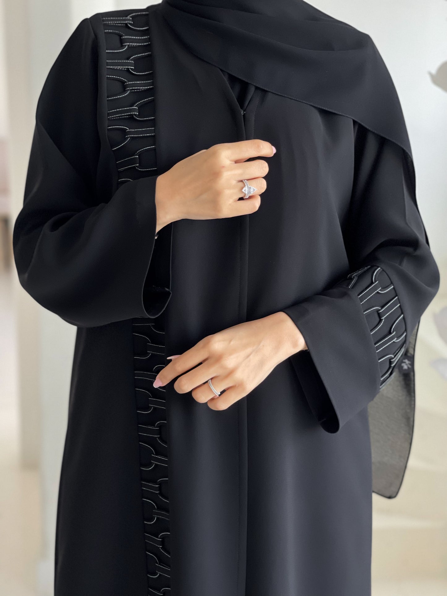 Shadow Embellish Abaya