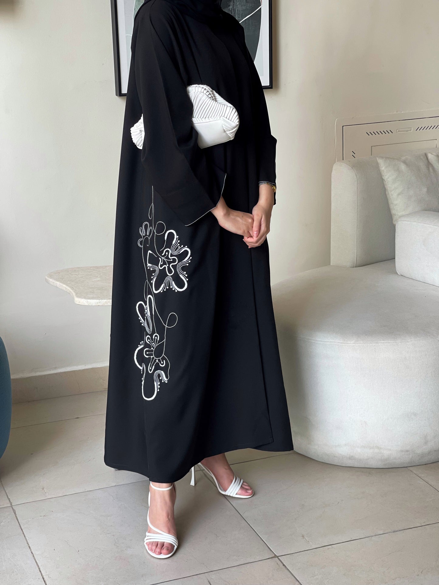 Ivory Whisper Abaya