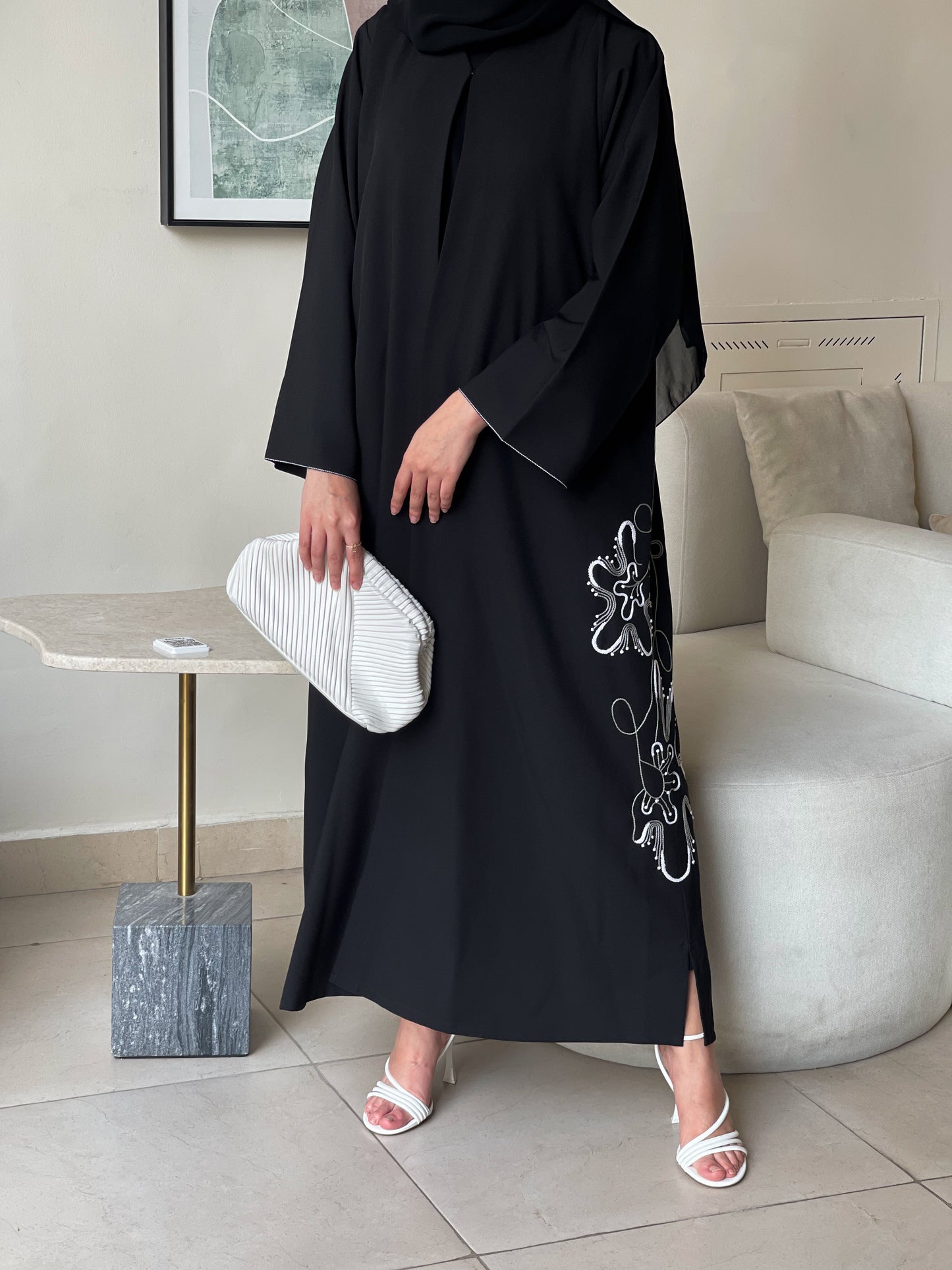 Ivory Whisper Abaya