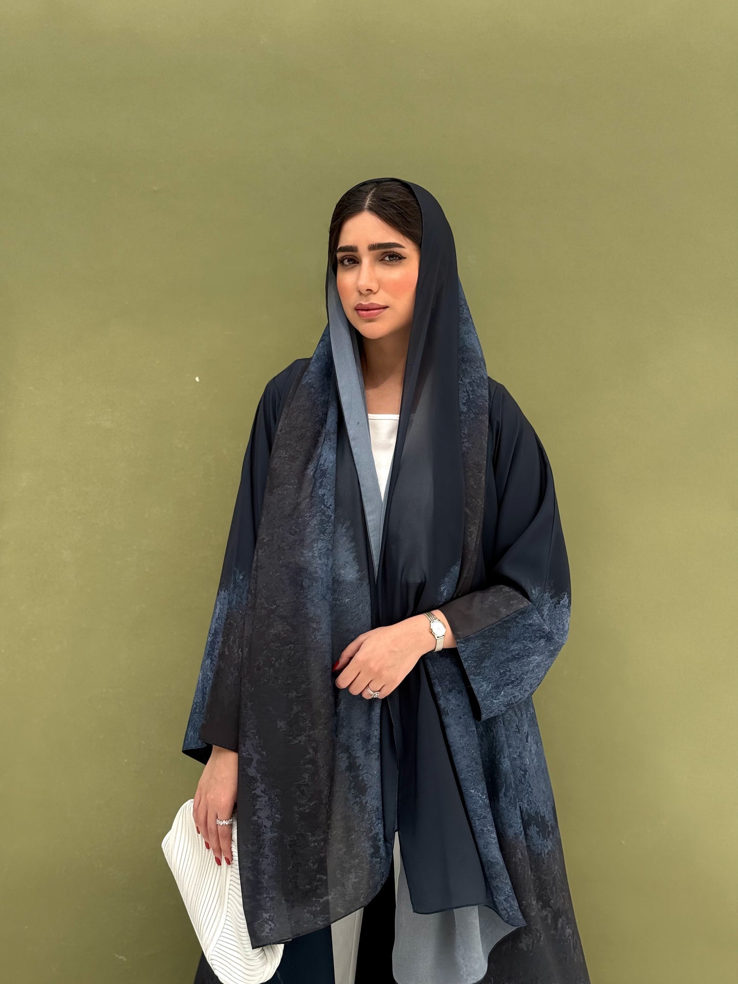 A printed fabric Abaya