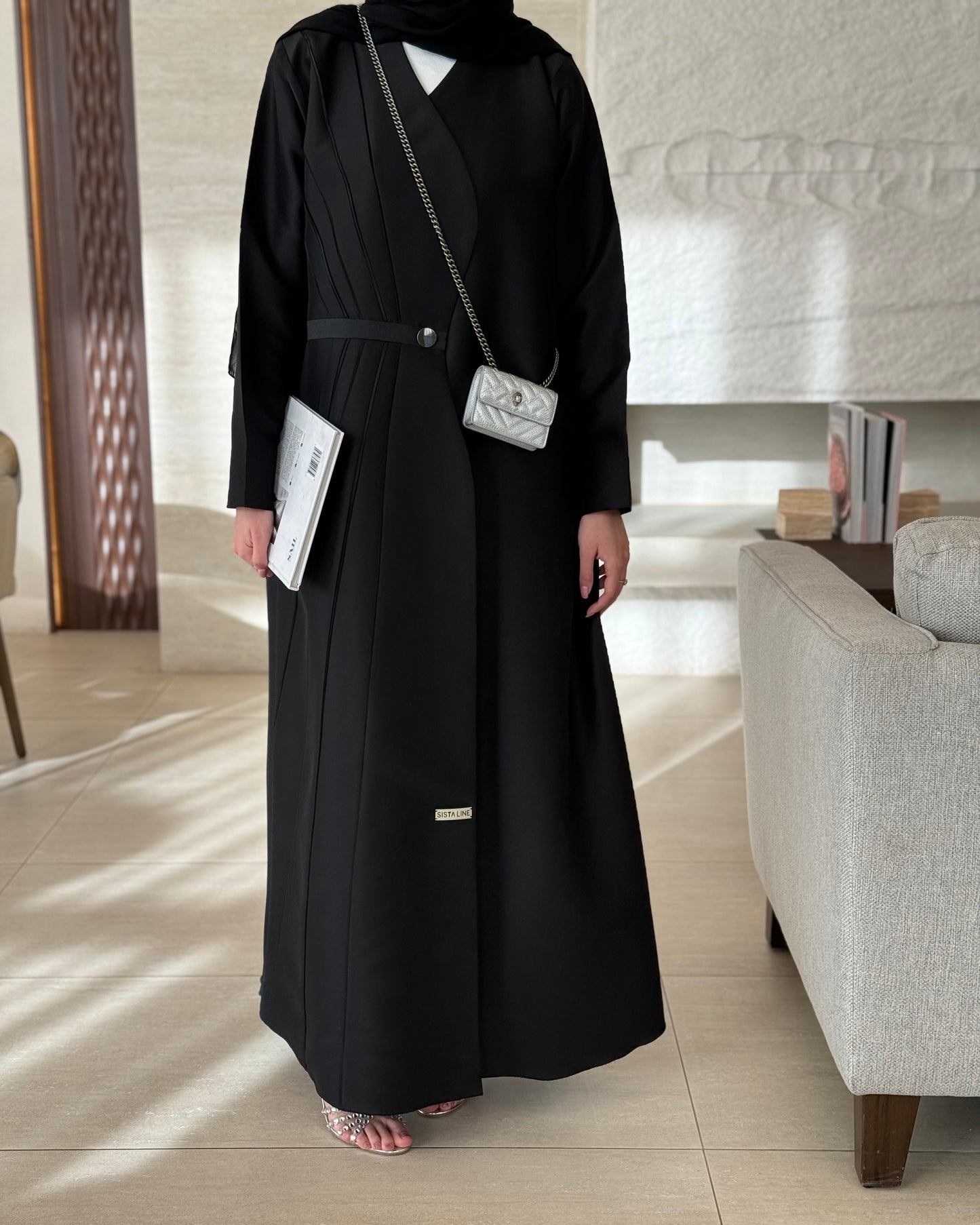 A casual A-line abaya with a clean, flattering cut