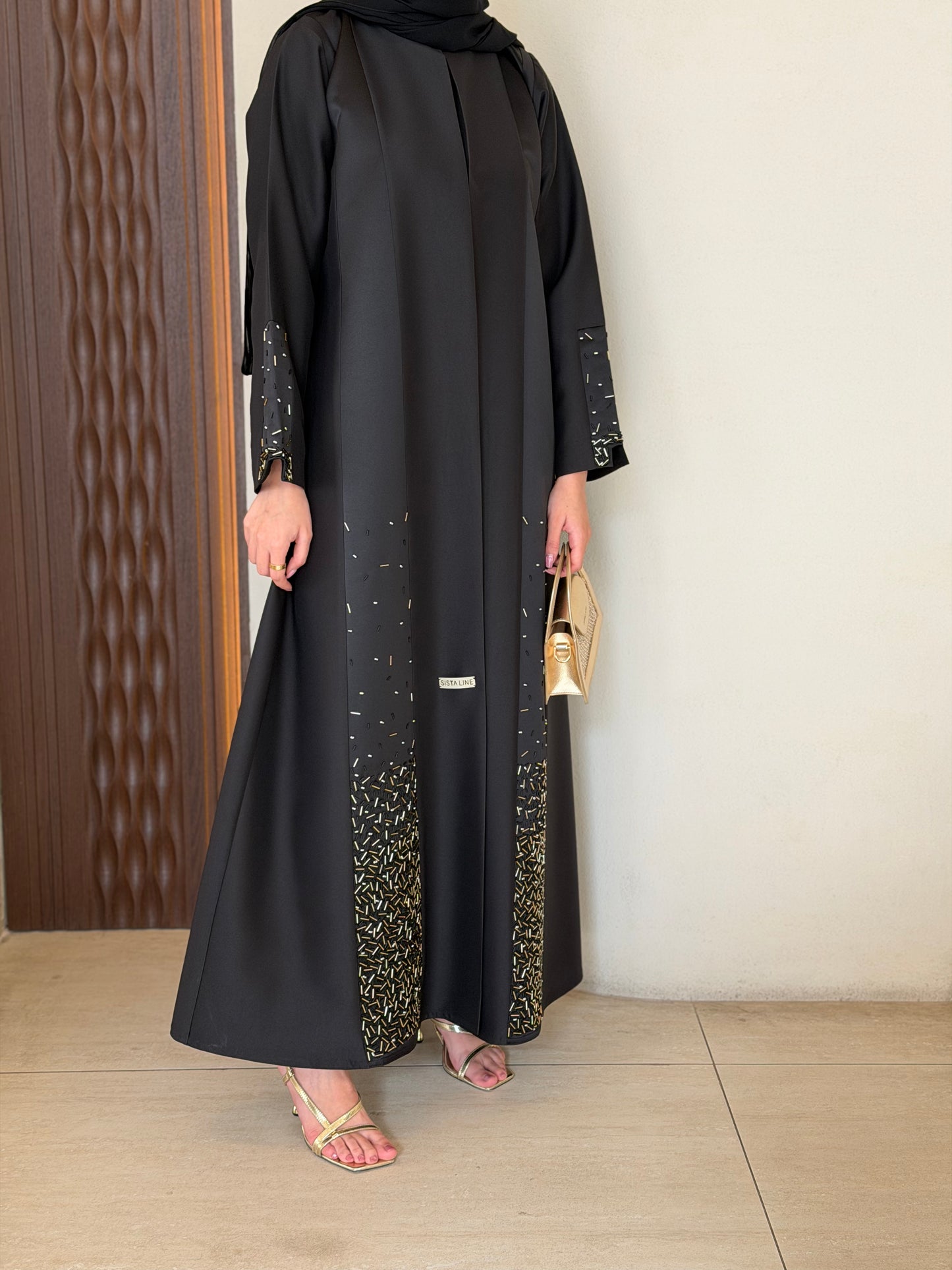 Fancy Black Abaya