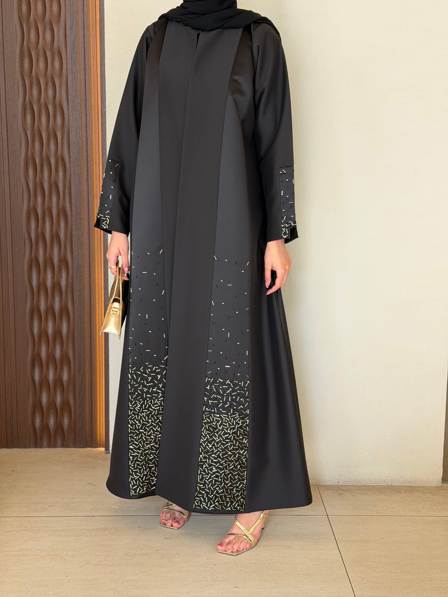 Fancy Black Abaya